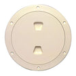 Beckson Marine Qualifies for Free Shipping Beckson 6" Smooth Center Screw Out Deck Plate Beige 6.5" Cut #DP60-N
