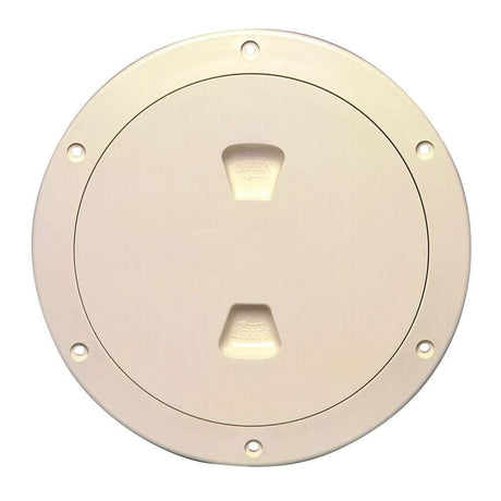 Beckson Marine Qualifies for Free Shipping Beckson 6" Smooth Center Screw Out Deck Plate Beige 6.5" Cut #DP60-N