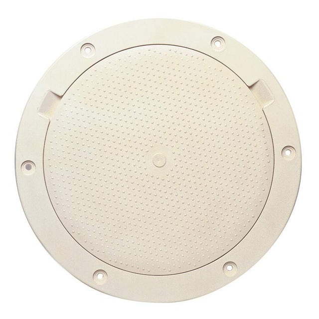 Beckson Marine Qualifies for Free Shipping Beckson 8" Non-Skid Pry Out Deck Plate Beige 8.5" Cutout #DP83-N