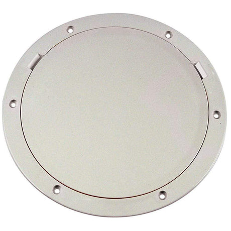 Beckson Marine Qualifies for Free Shipping Beckson 8" Smooth Center Pry Out Deck Plate White 8.5" Cut #DP81-W