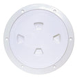 Beckson Marine Qualifies for Free Shipping Beckson 8" Smooth Center Screw Out Deck Plate White 8.5" Cut #DP80-W