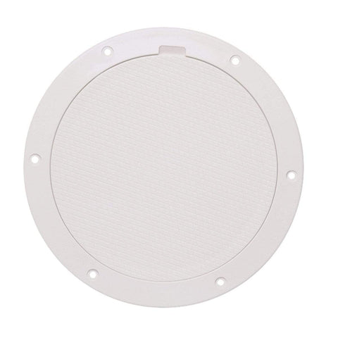 Beckson Marine Qualifies for Free Shipping Beckson Pry-Out Deck Plate 6" with Diamond Center White #DP65-W