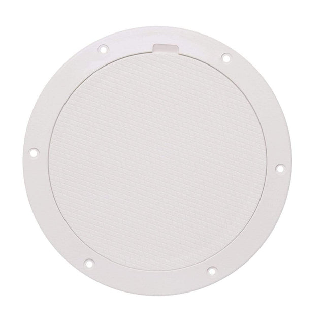 Beckson Marine Qualifies for Free Shipping Beckson Pry-Out Deck Plate 8" with Diamond Center White #DP85-W