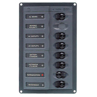 BEP Marine Qualifies for Free Shipping BEP AC Circuit Breaker Panel without Meters 6-Way #900-ACM6W-110V
