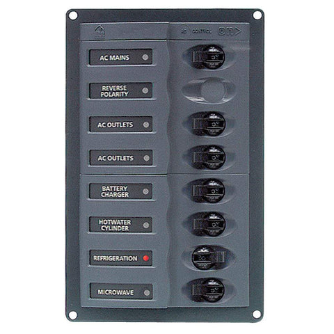 BEP Marine Qualifies for Free Shipping BEP AC Circuit Breaker Panel without Meters 6-Way #900-ACM6W-110V