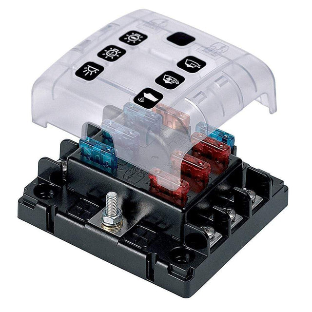 BEP Marine Qualifies for Free Shipping BEP ATO/ATC 6-Way Fuse Holder with Quick Connect #ATC-6WQC