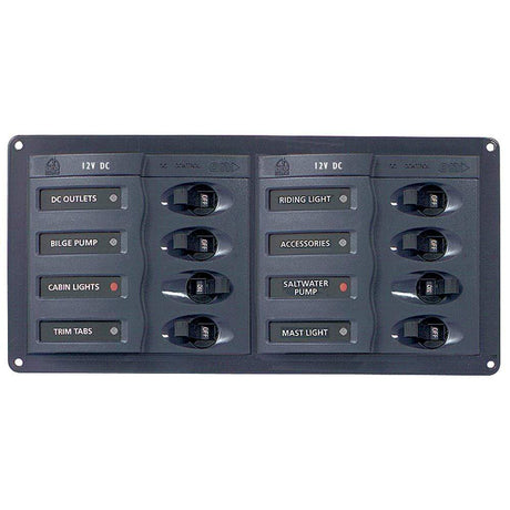 BEP Marine Qualifies for Free Shipping BEP Circuit Break Panel DC 8-Way Horizontal #901H