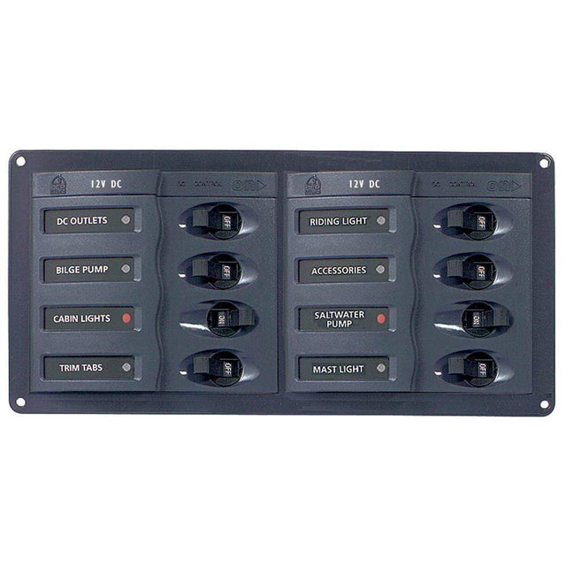 BEP Marine Qualifies for Free Shipping BEP Circuit Break Panel DC 8-Way Horizontal #901H