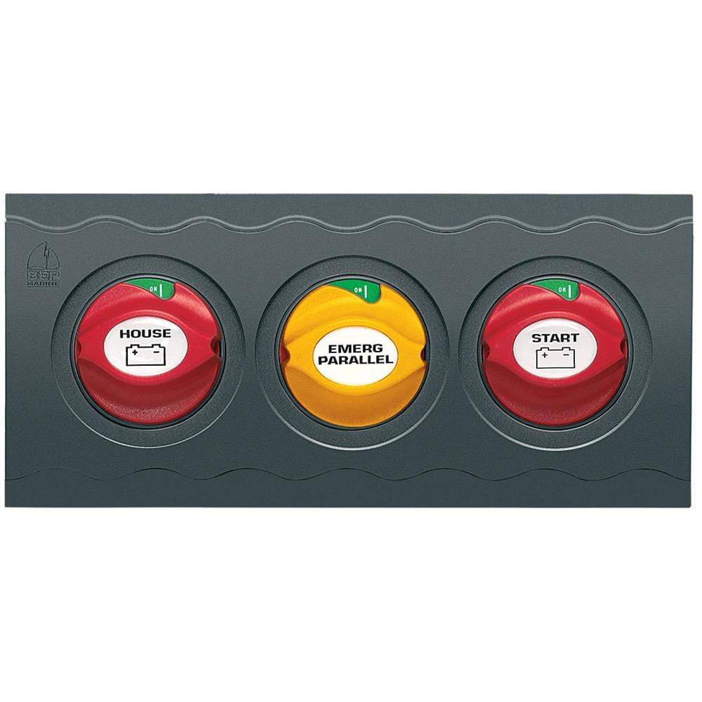 BEP Marine Qualifies for Free Shipping BEP Contour Connect 3-Battery Switch Panel with 3 Disconnects #CC-810