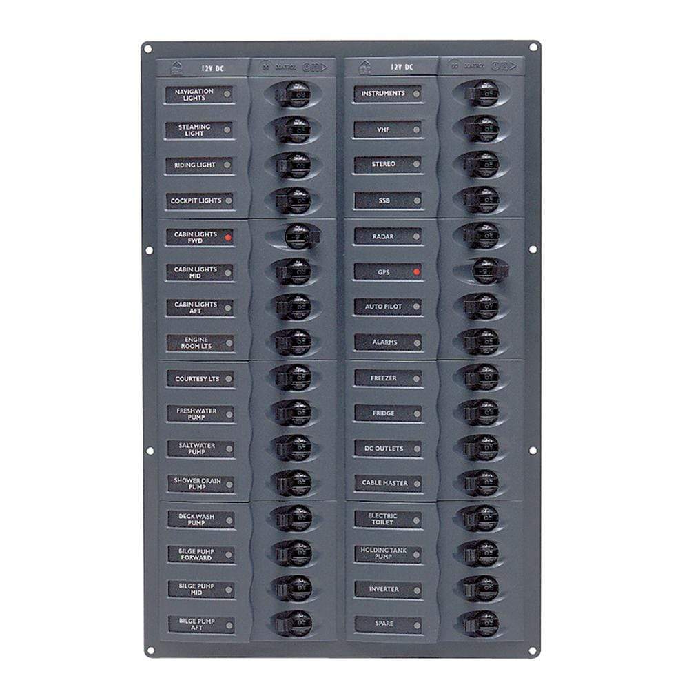 BEP Marine Qualifies for Free Shipping BEP DC Panel 32-Way No Meter Vertical #906NMV