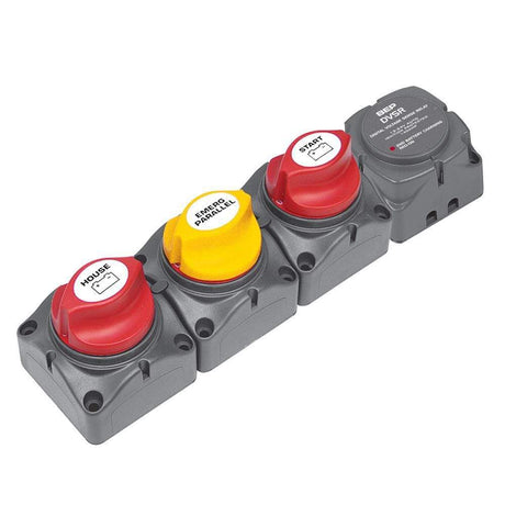 BEP Marine Qualifies for Free Shipping BEP Horizontal Battery Dist Cluster 1-Eng 2-Battery #716-H-140A-DVSR