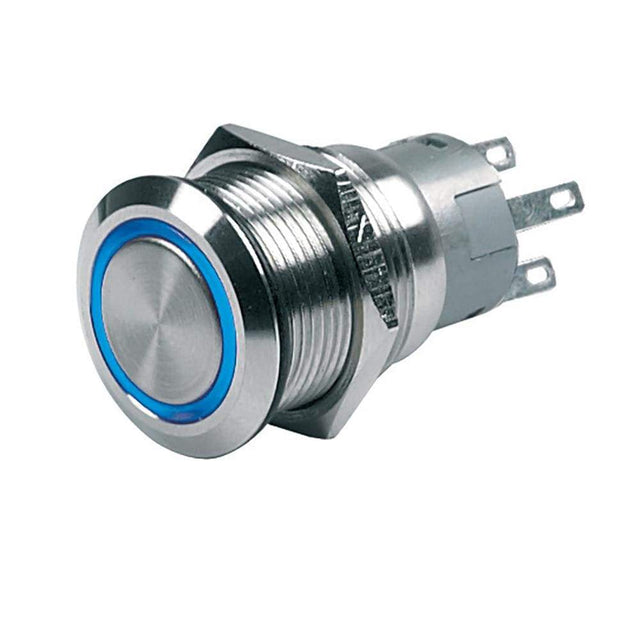 BEP Marine Qualifies for Free Shipping BEP Push-Button Switch 12v Latching On-Off Blue LED #80-511-0003-00