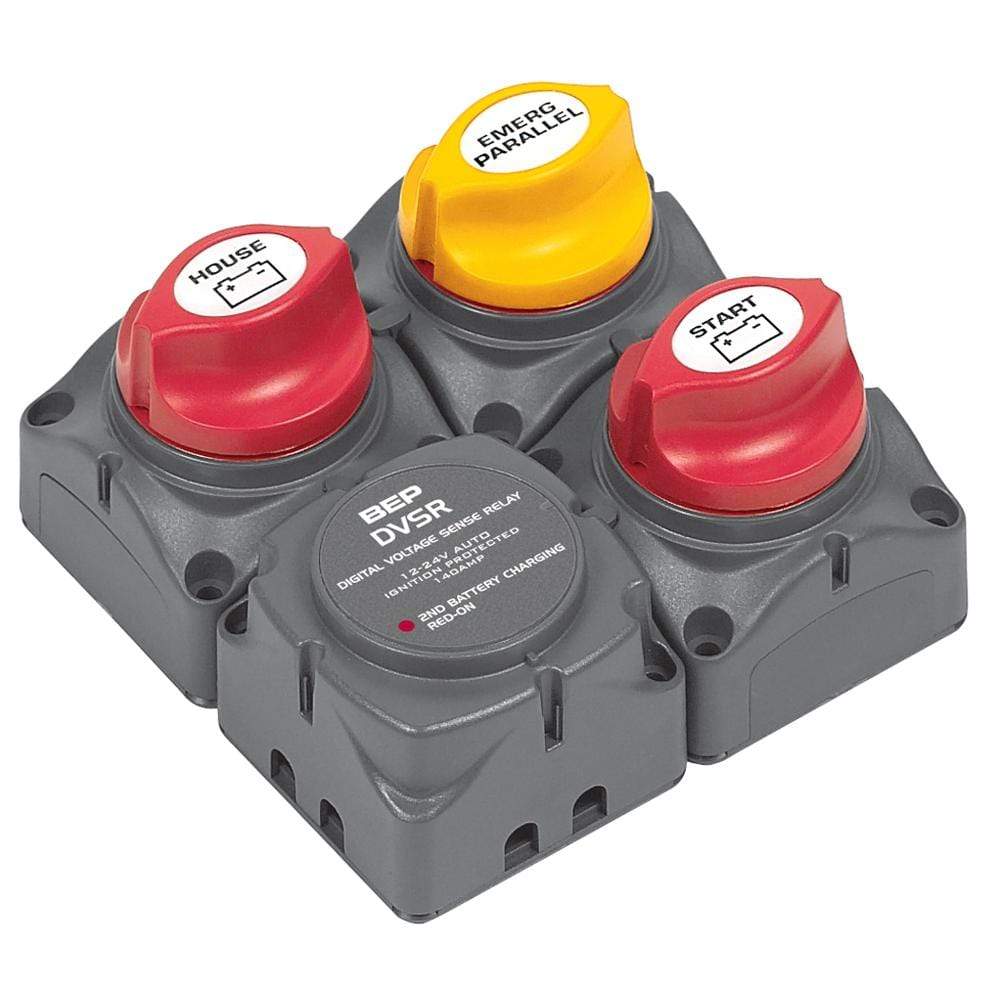 BEP Marine Qualifies for Free Shipping BEP Square Battery Dist Cluster 1-Engine 2-Battery #716-SQ-140A-DVSR