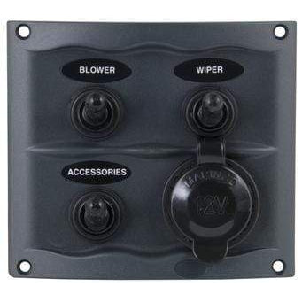 BEP Marine Not Qualified for Free Shipping BEP White Waterproof Panel 3-Gang Switch #900-3WPS