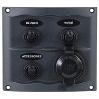 BEP Marine Not Qualified for Free Shipping BEP White Waterproof Panel 3-Gang Switch #900-3WPS