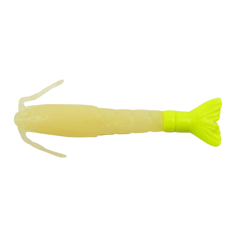 Berkley Qualifies for Free Shipping Berkley Gulp Shrimp 3" Glow/Chartreuse #1240004