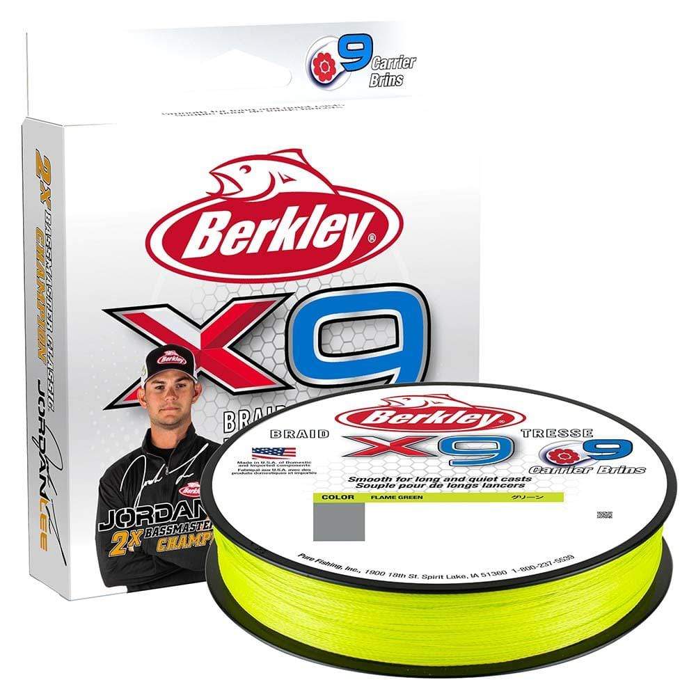 Berkley Qualifies for Free Shipping Berkley Jordan Lee X9 Braid Flame Green 15 lb 164 Yards #1502516