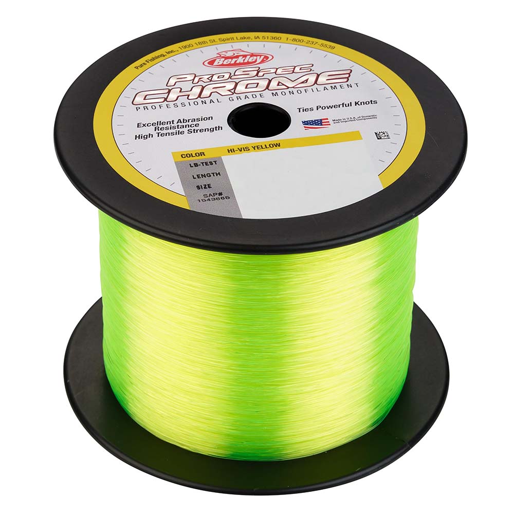 Berkley Qualifies for Free Shipping Berkley Prospec Chrome 40 lb Hi-Vis Yellow 1000 Yards #1543667