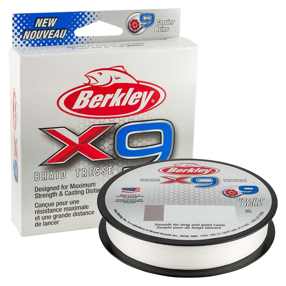 Berkley Qualifies for Free Shipping Berkley X9 Braid Crystal 8 lb 164 Yards #1486883