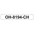 Bernard Engraving Qualifies for Free Shipping Bernard Engraving 24" Registration Plates White #RP-2400-W