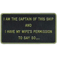 Bernard Engraving Qualifies for Free Shipping Bernard Engraving I Am The Captain of This Ship #FP-009
