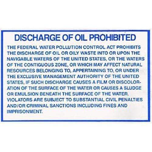Bernard Engraving Qualifies for Free Shipping Bernard Engraving Identity Label Oil Discharge Label #IL-204