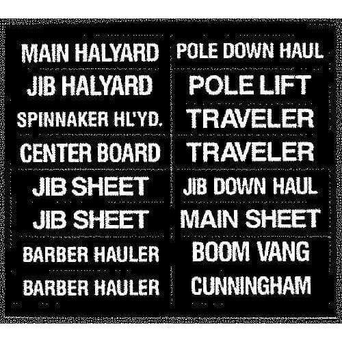 Bernard Engraving Qualifies for Free Shipping Bernard Engraving Labels For Sailboats 16-pk #IL-01
