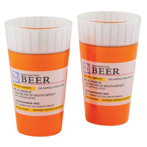 BigMouth Qualifies for Free Shipping BigMouth Prescription Pint Glass 2-pk #BMBG-0005