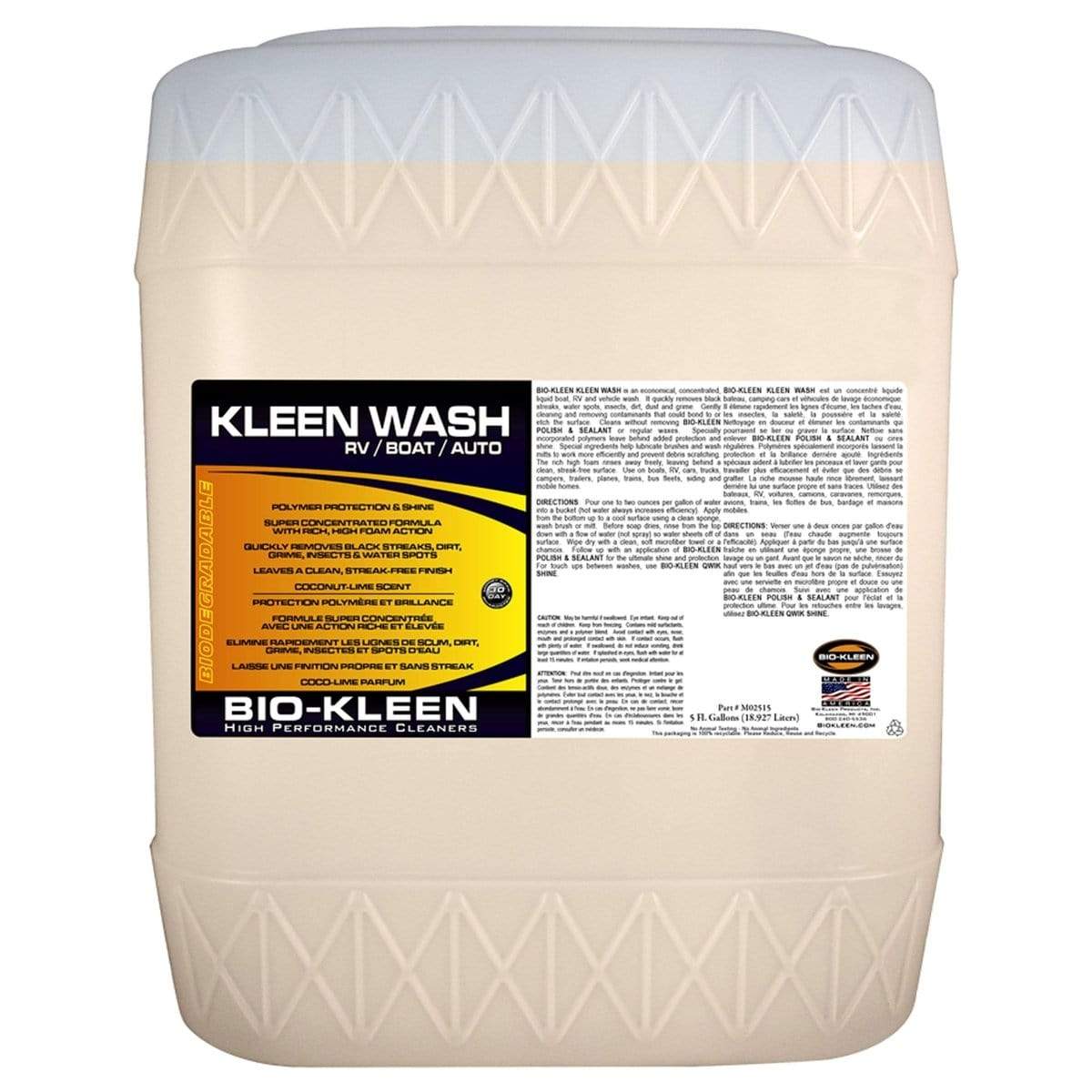 Biokleen Not Qualified for Free Shipping Biokleen Kleen Wash 5-Gallon #M02515