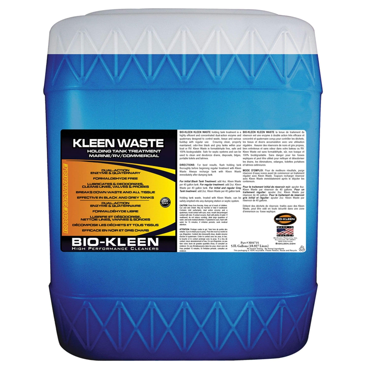 Biokleen Kleen Waste Holding Tank Treatment 5-Gallon #M01715