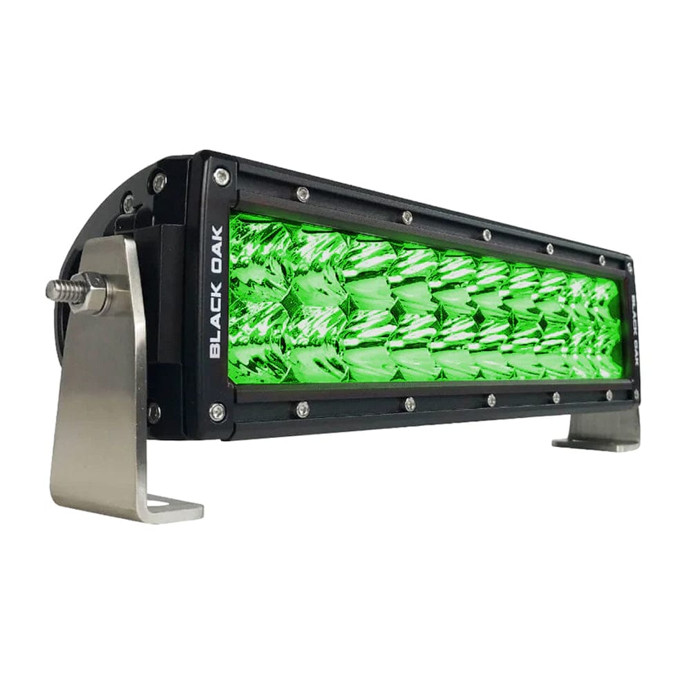 Black Oak LED Qualifies for Free Shipping Black Oak 10" Hog Hunting Green LED Double Row Light Bar #10G-D3OS