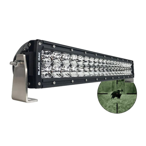 Black Oak LED Qualifies for Free Shipping Black Oak 20" Infrared Double Row 940nm Black #20IR-940