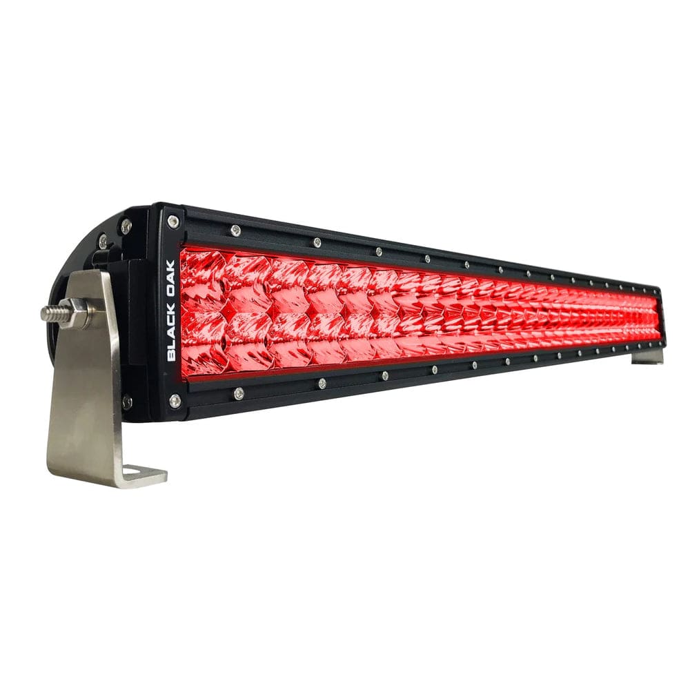 Black Oak LED Qualifies for Free Shipping Black Oak 30" Curved Predator Red LED Double Row Light Bar #30CR-D3OS