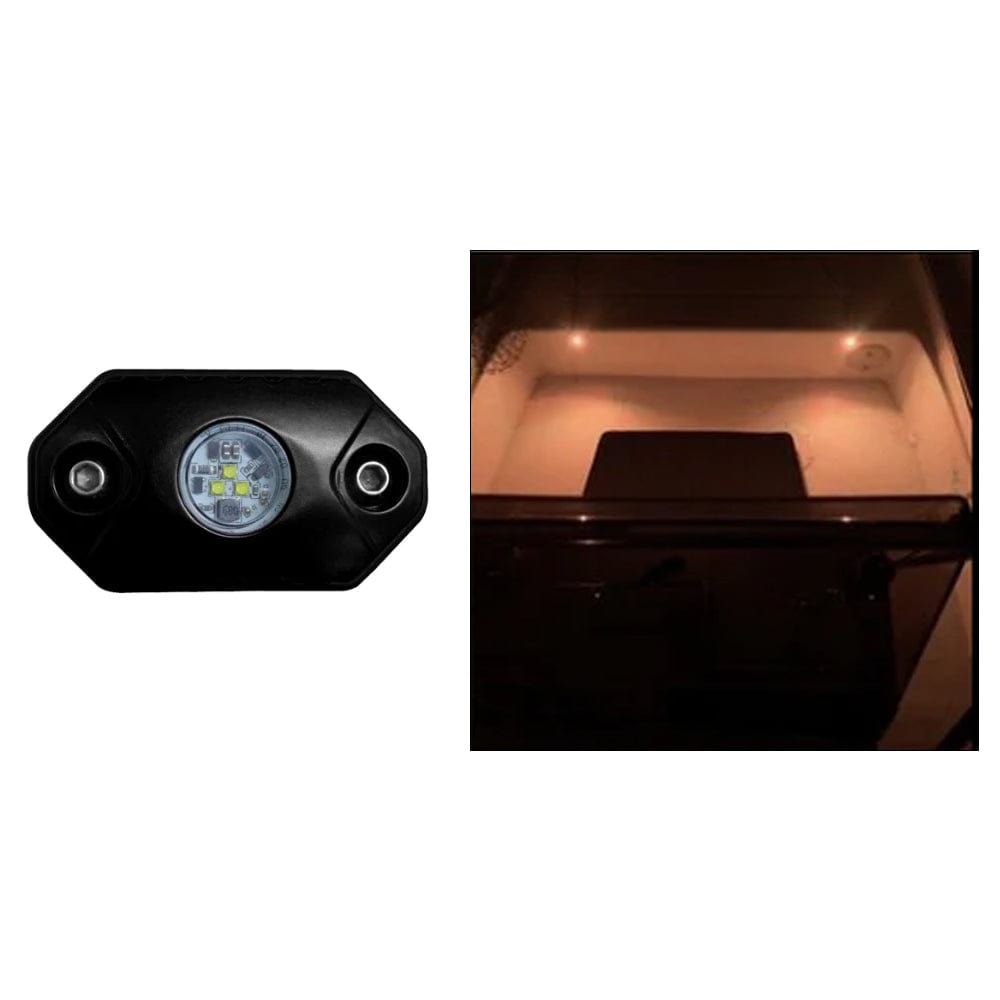Black Oak LED Qualifies for Free Shipping Black Oak Rock Accent Light Amber LED Black Housing #RL-A