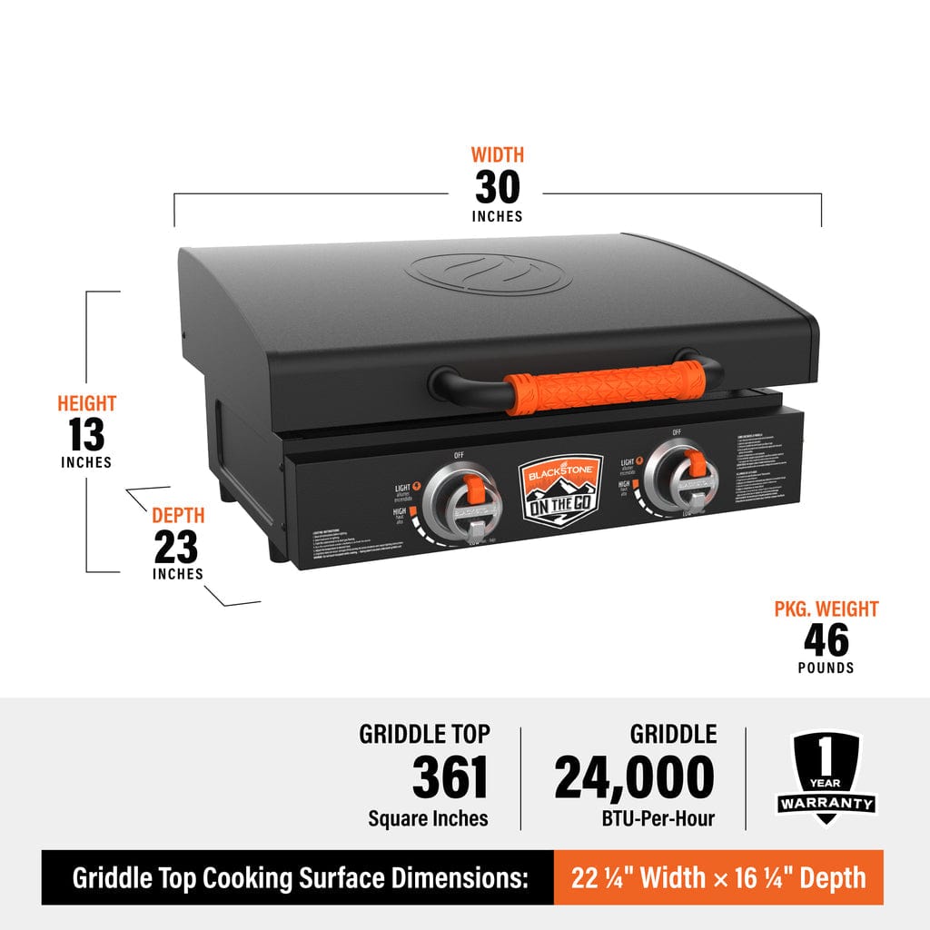 Blackstone Not Qualified for Free Shipping Blackstone 22" Table Top Griddle with Hood #1968