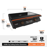 Blackstone Not Qualified for Free Shipping Blackstone E-Series Electric Griddle 22" #8001