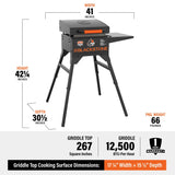 Blackstone Oversized - Not Qualified for Free Shipping Blackstone On-the-Go Griddle with Hood 17" #1939