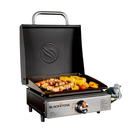 Blackstone Not Qualified for Free Shipping Blackstone Tabletop Griddle with SS Front Plate and Hood 17" #1814