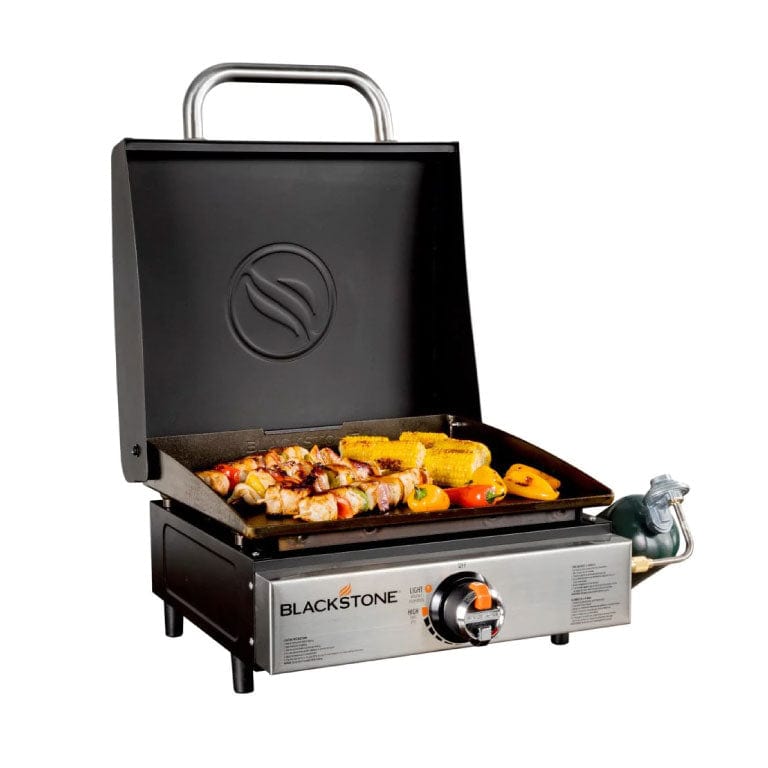 Blackstone Not Qualified for Free Shipping Blackstone Tabletop Griddle with SS Front Plate and Hood 17" #1814