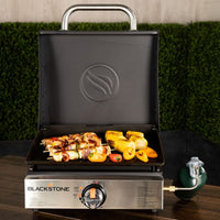 Blackstone Not Qualified for Free Shipping Blackstone Tabletop Griddle with SS Front Plate and Hood 17