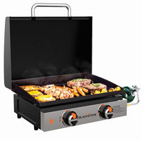 Blackstone Not Qualified for Free Shipping Blackstone Tabletop Griddle with SS Front Plate and Hood 22