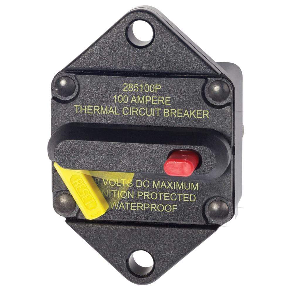 Blue Sea System Qualifies for Free Shipping Blue Sea 100a Circuit Breaker Panel Mount 285 Series #7087