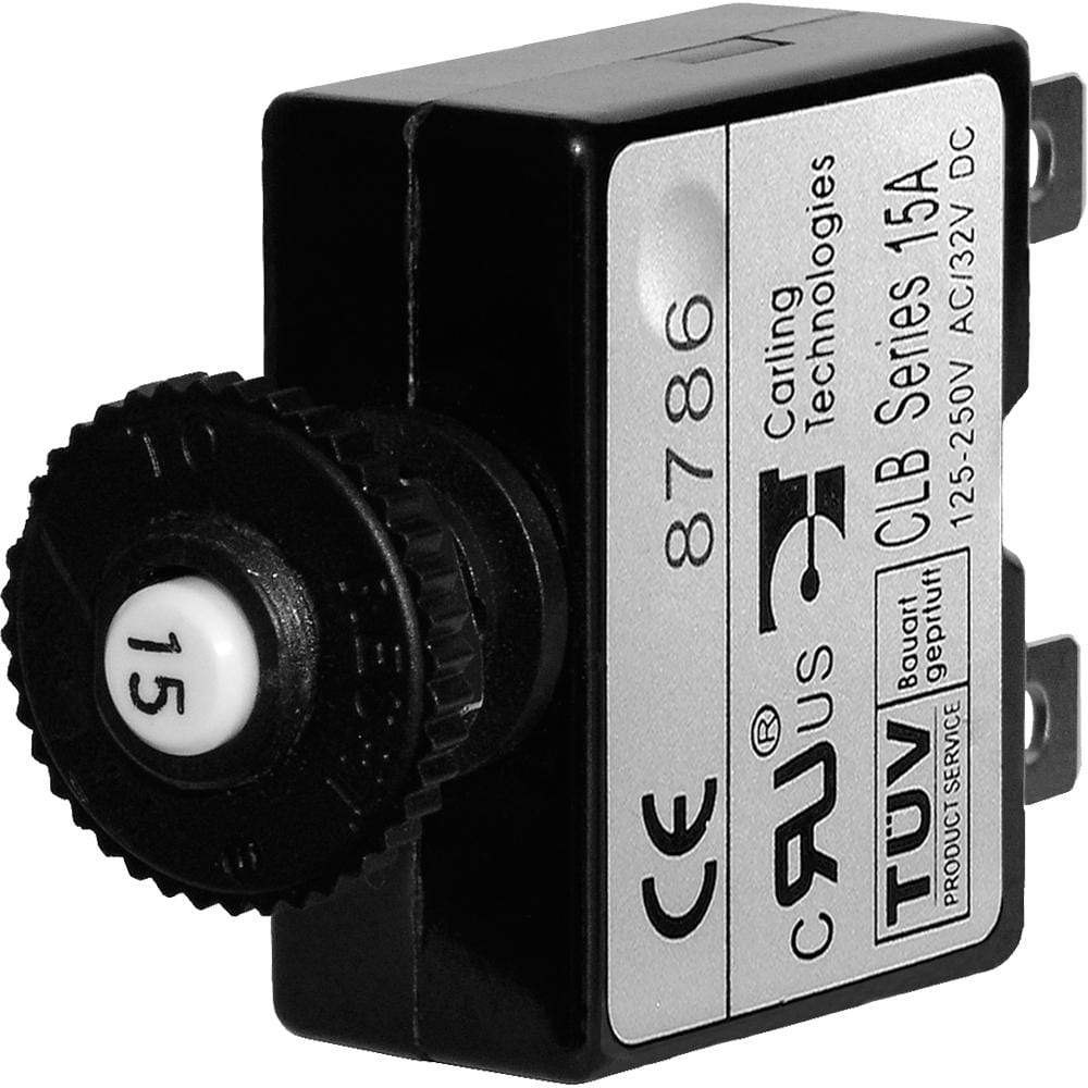 Blue Sea System Qualifies for Free Shipping Blue Sea 15a Push Button Thermal with Quick Connect Terminals #7056