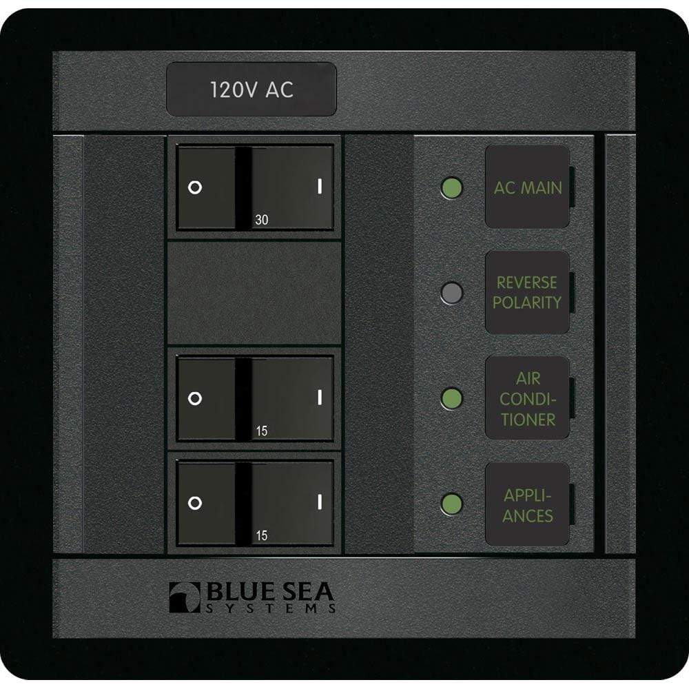 Blue Sea System Qualifies for Free Shipping Blue Sea 2-Position Square Main AC 360 Panel #1214