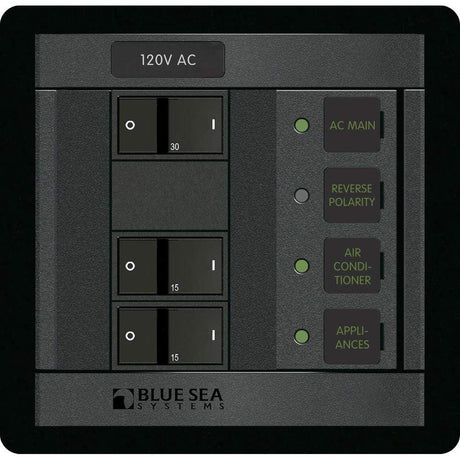 Blue Sea System Qualifies for Free Shipping Blue Sea 2-Position Square Main AC 360 Panel #1214