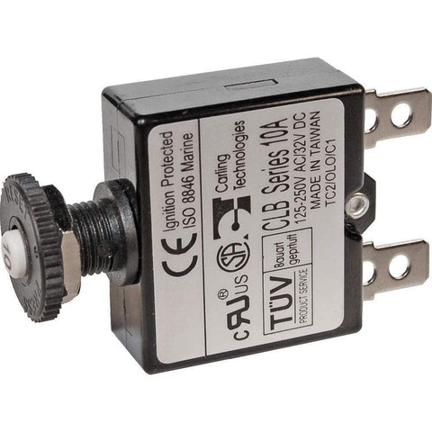 Blue Sea 25a Push Button Thermal with Quick Connect Terminals #7058