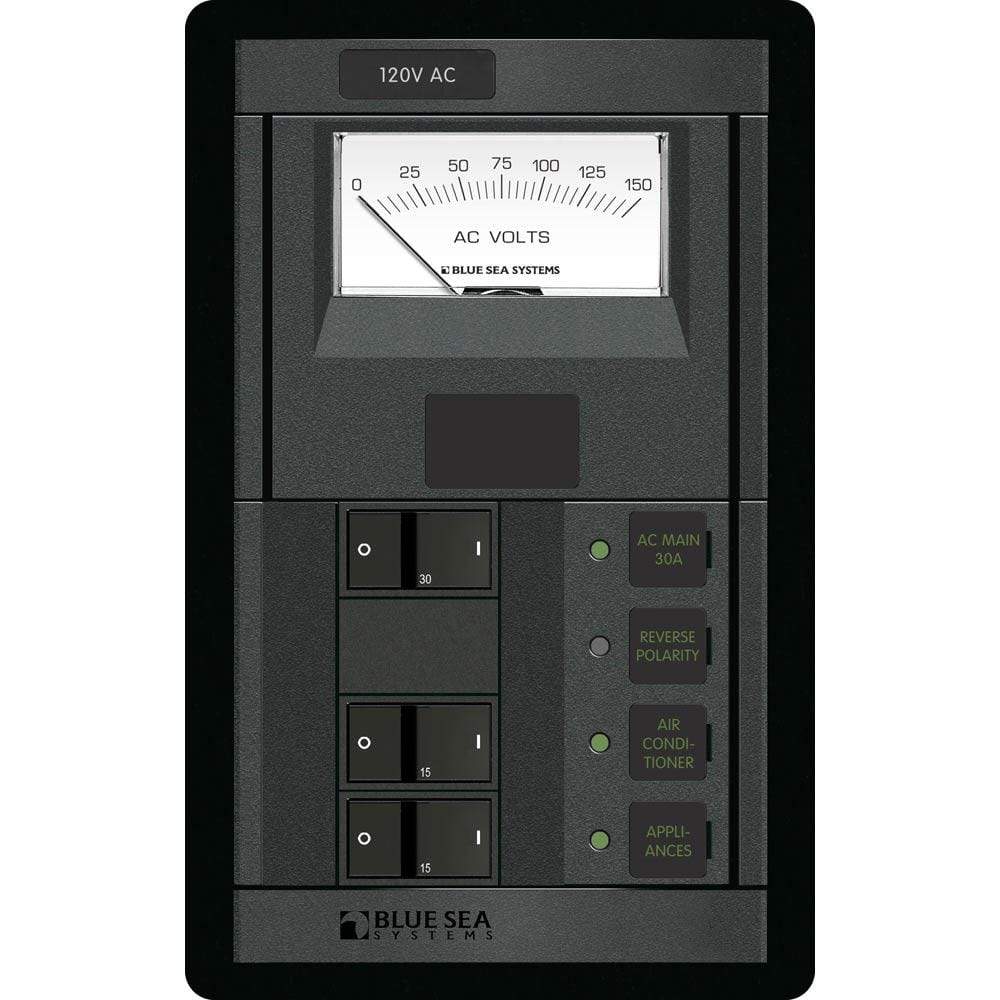 Blue Sea System Qualifies for Free Shipping Blue Sea 360 Panel 120v AC Main Plus 2-Position #1206