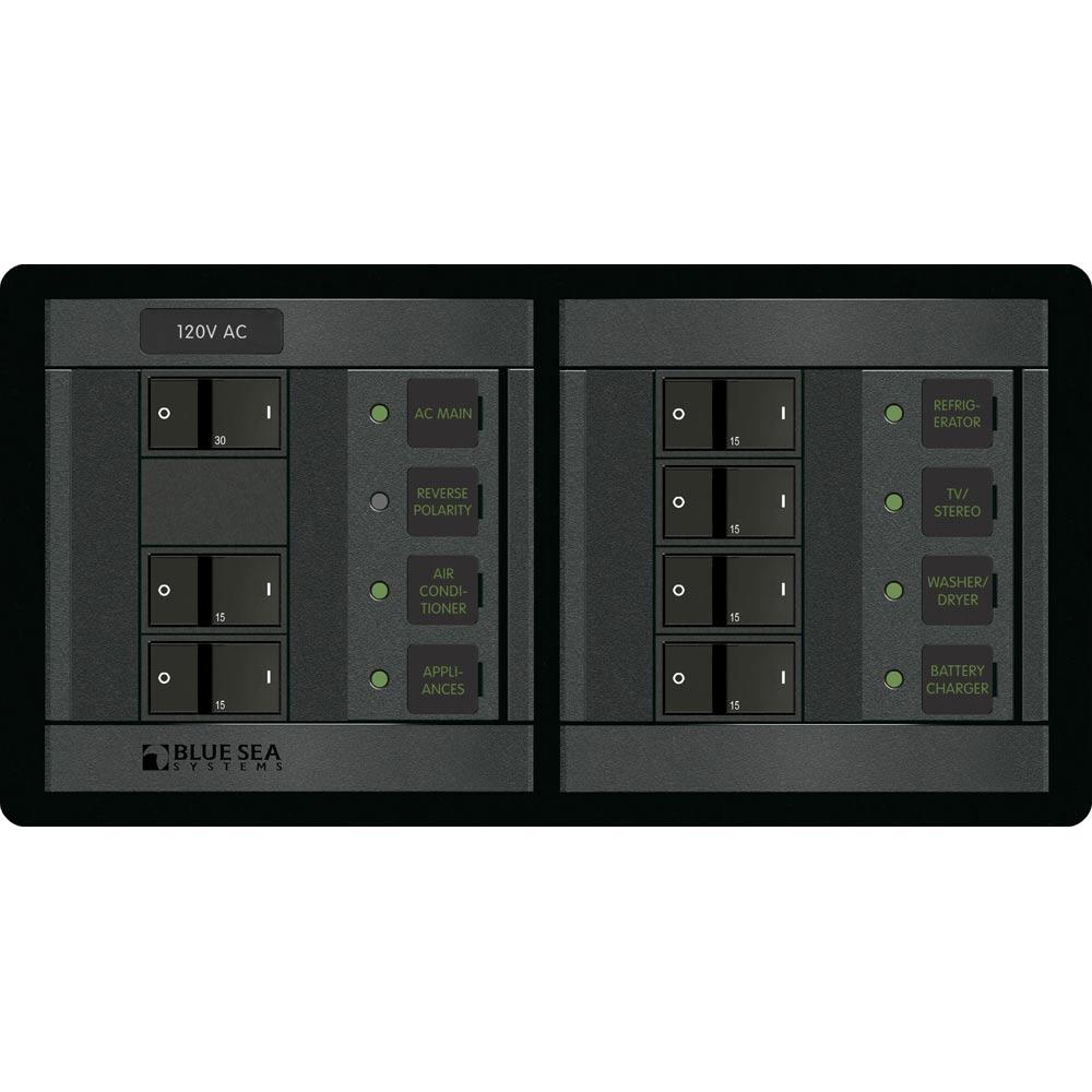 Blue Sea System Qualifies for Free Shipping Blue Sea 360 Panel 120v AC Main Plus 6-Position #1230
