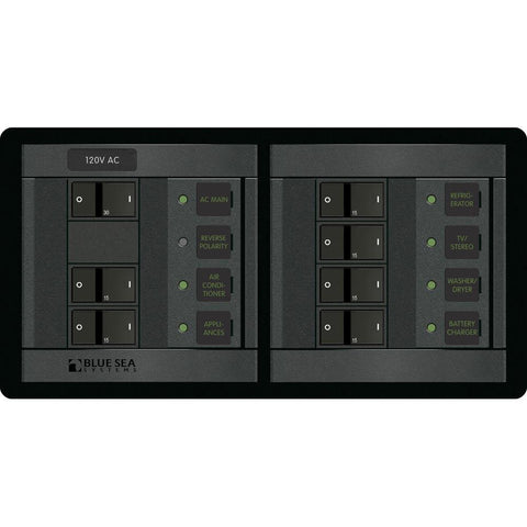Blue Sea System Qualifies for Free Shipping Blue Sea 360 Panel 120v AC Main Plus 6-Position #1230
