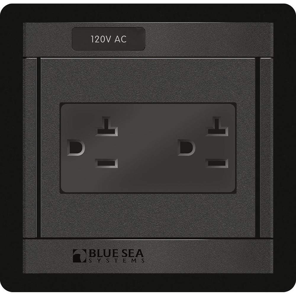 Blue Sea System Qualifies for Free Shipping Blue Sea 360 Panel 120v Dual Outlet #1479